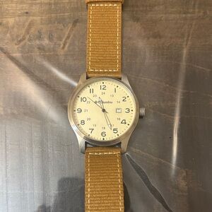 Columbia Men's Watch with Tan Strap and Silver Case - CA007